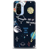 Xiaomi Redmi K40 Kılıf HD Baskılı Kılıf - Space Fun + Tam Ekran Koruyucu