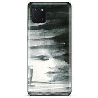 Huawei Y5P Kılıf Depresyon (13) Silikon Kap Mor Turuncu