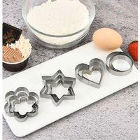 12 Adet Paslanmaz Çelik Kurabiye Kalıbı Seti