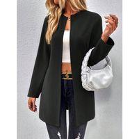 Kadın Uzun Kollu önü Açık Uzun Modal Ceket