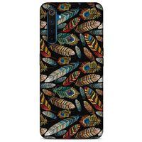 Oppo Realme 6 Pro Kılıf Desenli Özel Seri Tüyler (28) Arka Kapak
