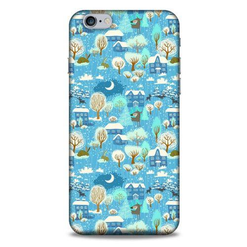 Apple Iphone 6 Plus Kılıf Snowix (33) Hybrid Kılıf Mavi Beyaz