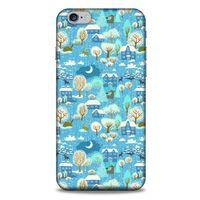 Apple Iphone 6 Plus Kılıf Snowix (33) Hybrid Kılıf Mavi Beyaz