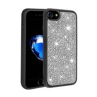 Apple iPhone 8 Kılıf Parlak Taşlı Tasarım Zore Ston Kapak