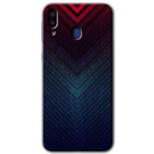 MRCİLETİSİM Samsung Galaxy M10s Kılıf HD Desen Baskılı Arka Kapak + Temperli Cam - Abstract 4