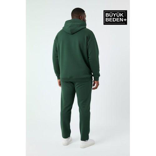 Erkek Büyük Beden Kapşonlu ince Sweatshirt SPR24BSW57
