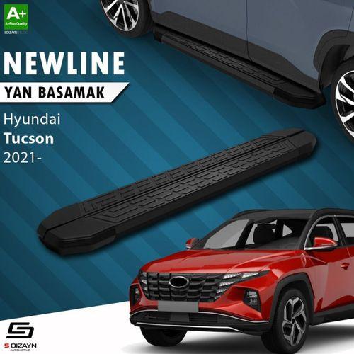S-Dizayn Hyundai Tucson 4 NewLine Siyah Yan Basamak 173 Cm 2021-2024 A+ Kalite