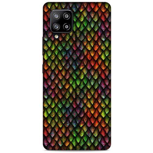 Samsung Galaxy A12 Kılıf Dragons (6) Silikon Kılıf Ejderha Skin Çok Renkli