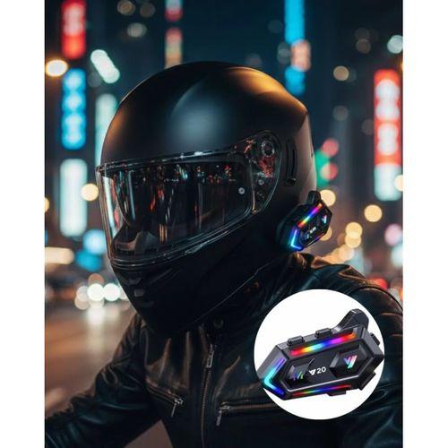 Ipx6 Su Geçirmez Intercom 1000m Bağlantı 1000mah Batarya Rgb Işıklı