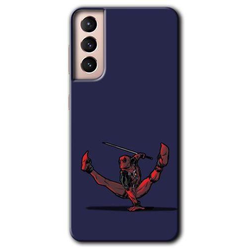 Samsung Galaxy S21 Kılıf HD Desen Baskılı Arka Kapak + Temperli Cam - DeadPool 3