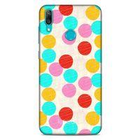 Huawei Y7 2019 Kılıf Pastel Renkler (30) Silicone Case Turkuaz Pembe