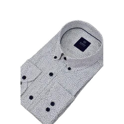 Erkek Puantiyeli Slim Fitt Uzun Kol Gömlek 2420 BGL-ST04382
