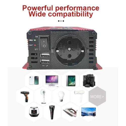 Epilons 12v 2000w Modifiye Sınus İnverter 220v Dijital Göstergeli- Taşınabilir Güç Kaynağı