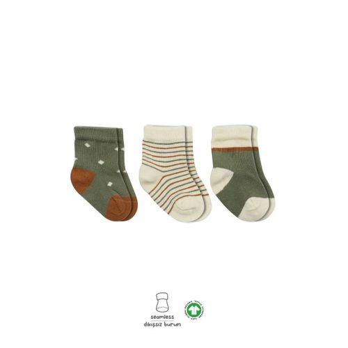 3'lü Penye Kız Soket Çorap Bs10112 Nil