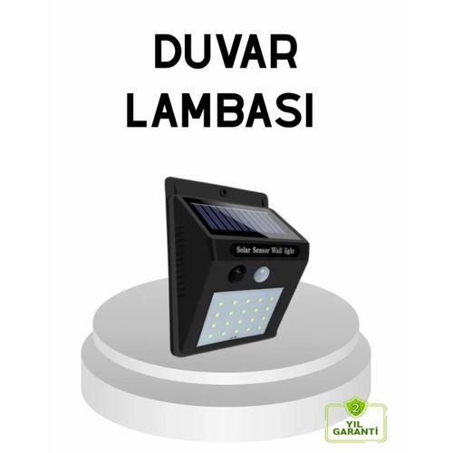 20 Led Güneş Paneli Aydınlatma – Fotoselli Ve Hareket Algılamalı Dış Mekan Duvar Lambası