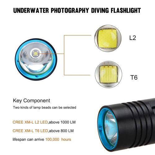 Ws-4545 10w 1800 Lümen  Su Altı Feneri Type-c, 5000 Mah, 100 M Menzil, Su Geçirmez