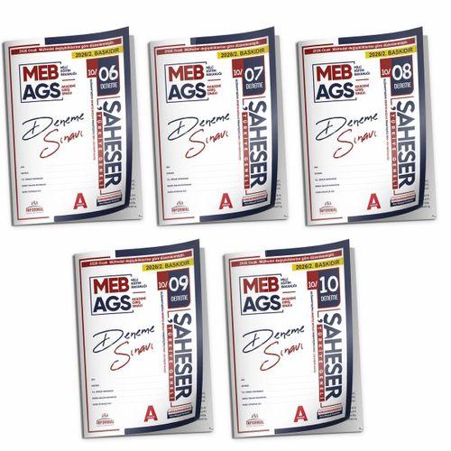 2026 Ocak Müfredatı MEB-AGS ŞAHESER 5 Adet 6-7-8-9-10 nolu KURUMSAL Çözümlü Deneme TG Paketi