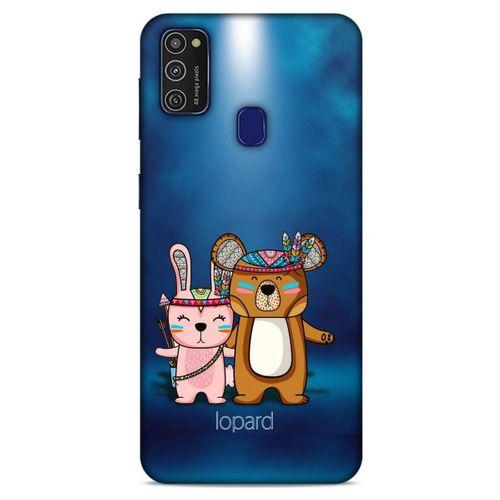 Samsung Galaxy M21 Kılıf FunnyMaX (2) Kabı Lacivert Beyaz