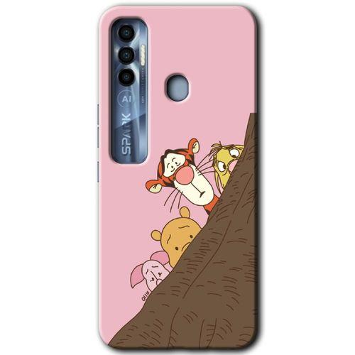 Tecno Spark 7 Pro Kılıf HD Desen Baskılı Arka Kapak - Winnie the Pooh