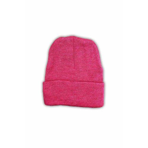 Unisex Basic Düz Katlamalı Bere Fuşya