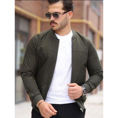 Erkek İçi Astarlı Su Geçirmez Bomber Mevsimlik Ceket - Siyah