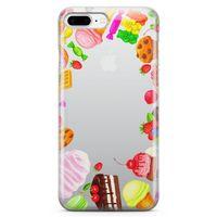 Apple iPhone 7 Plus Kılıf Dondurma Pasta Arka Kapak Koruma Desenli Full Koruyucu