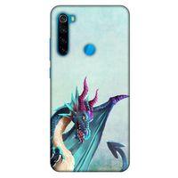 Xiaomi Redmi Note 8 Kılıf Dragons (19) Kılıfları Mavi Ejderha