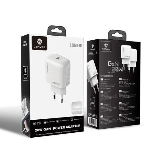 Lenyes LCH90 Type-C GaN Teknolojili PD Hızlı Şarj Özellikli Şarj Başlığı 20W
