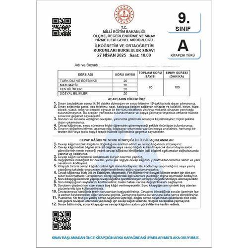 2026 9 Sınıf İOKBS (BURSLULUK SINAVI) MEB Çıkmış Soru Tıpkı Basım Deneme Paketi 7li Türkiye Geneli