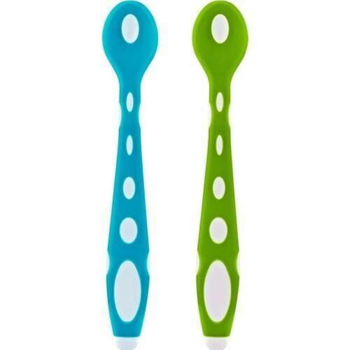 Babyjem BabyJem Silikon Mama Kaşığı 563 Mavi Yeşil