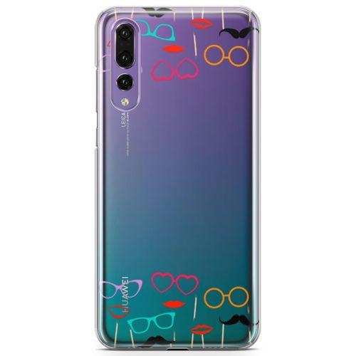 Huawei P20 Pro Kılıf Cerceveler Arka Kapak Koruma Desenli Full Koruyucu