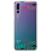 Huawei P20 Pro Kılıf Cerceveler Arka Kapak Koruma Desenli Full Koruyucu