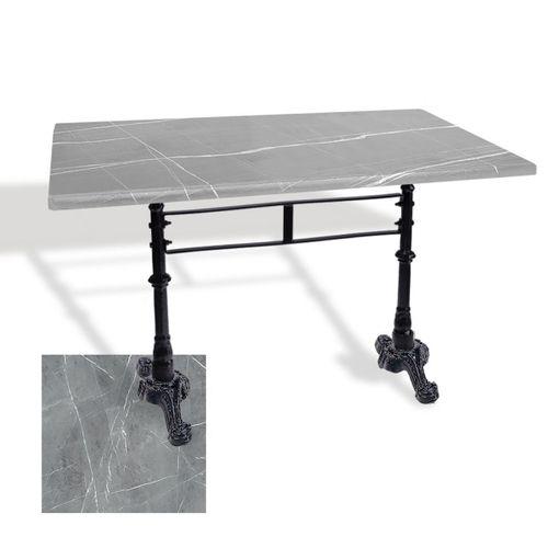 Dockers Çipa 3002 Döküm Ayak Masa 70x120 cm - (Werzalit, Wermodin ve Allzalit Tabla) - Light Temperado