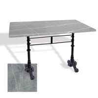 Dockers Çipa 3002 Döküm Ayak Masa 70x120 cm - (Werzalit, Wermodin ve Allzalit Tabla) - Light Temperado