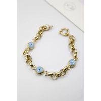 Nazar Boncuk Bileklik - Altın