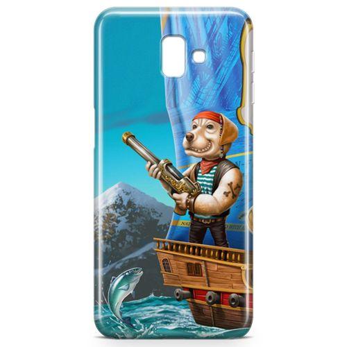 Samsung Galaxy J6 Plus Kılıf Mafya Köpek Arka Kapak Koruma Desenli Full Koruyucu