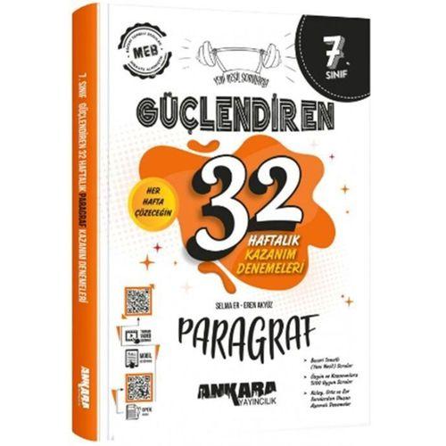 7. Sınıf Paragraf Güçlendiren 32 Haftalık Kazanım Denemeleri Ankara Yayıncılık
