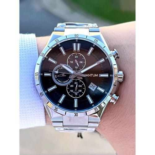 Quantum Çelik Kordon Fonksiyonları Aktif 100 Mt Suya Dayanıklı Erkek Kol Saati EPWG936.050
