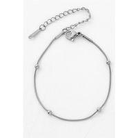 Tekli Top Boncuk Bileklik - Gümüş