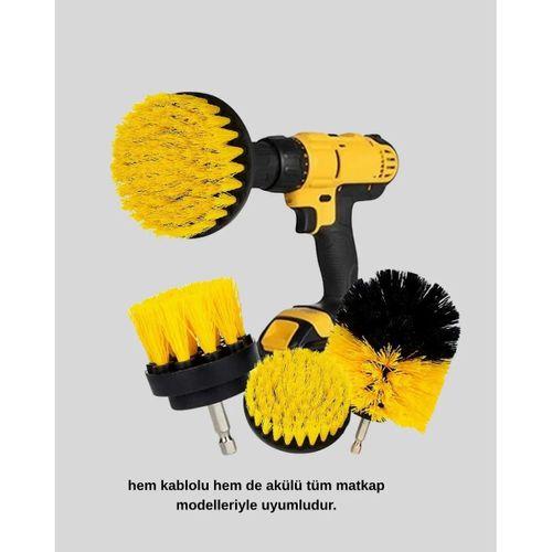 3 Parça Matkap Fırça Temizlik Seti – Her Yüzey İçin Güçlü Ve Pratik Çözüm