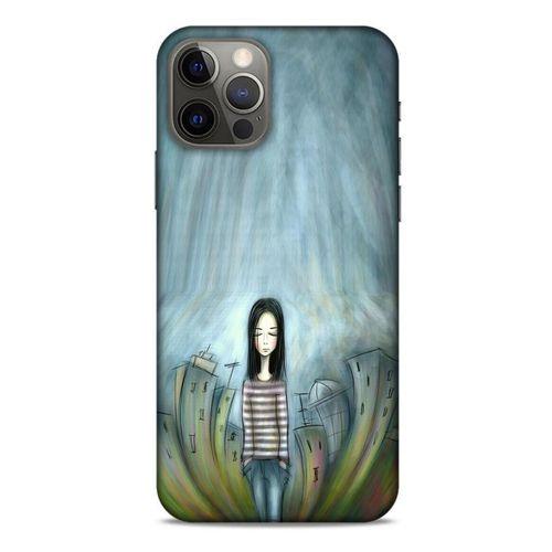 Apple iPhone 12 Pro Kılıf Depresyon (22) Tam Koruma Kılıfı Fuşya Bordo