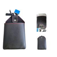 Space deri ceplik Siyah-Kırmızı dikiş / SYESY101