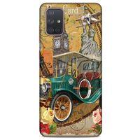 Retro (37) Desen Silicone Cover Renkli Samsung Galaxy A71 Kılıf