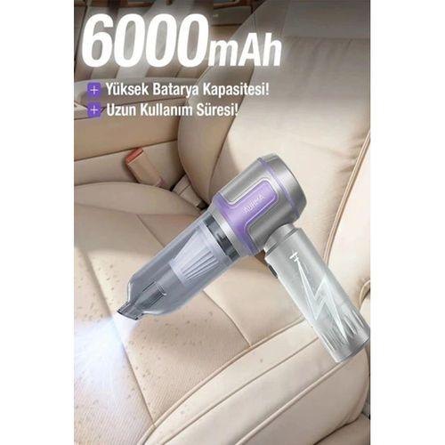 Kablosuz Taşınabilir Araç İçi El Süpürgesi 17000pa Güçlü Vakum 4’ü 1 Arada Çok Amaçlı Temizlik