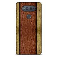 LG K61 Kılıf Patchwork (24) Darbe Emici Kılıf Kahve Sarı