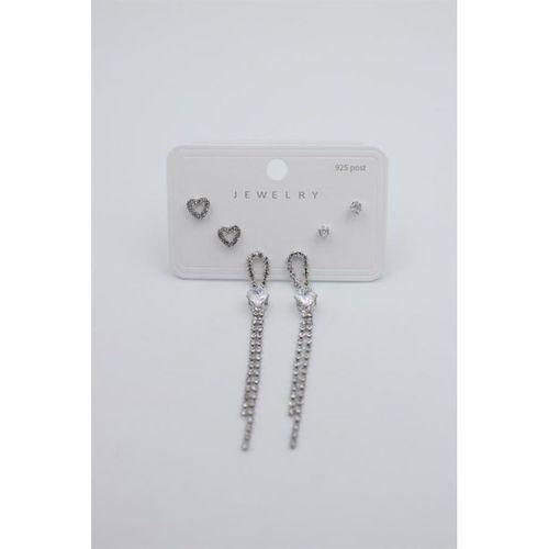 Çoklu Set Küpe - Gümüş