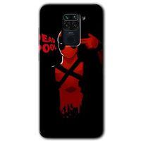MRCİLETİSİM Xiaomi Redmi Note 9 Kılıf Baskılı Kapak - DeadPool 4 + 5D Tam Kaplayan Cam