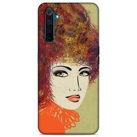 Lopard Oppo Realme 6 Uyumlu Kılıf Sürreal Yüzler ♀ (32) Soft Silikon Kılıf Desenli