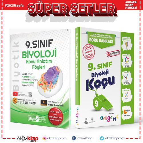 Biyotik 9. Sınıf Biyoloji Konu Anlatım Föyü ve Tammat Soru Bankası Seti 2 Kitap