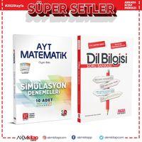 3D AYT Matematik Deneme ve AKM Dil Bilgisi Soru Bankası Seti 2 Kitap